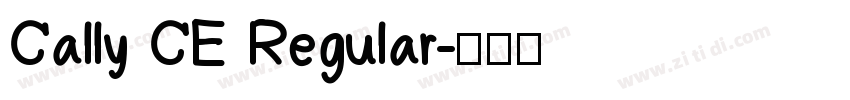 Cally CE Regular字体转换